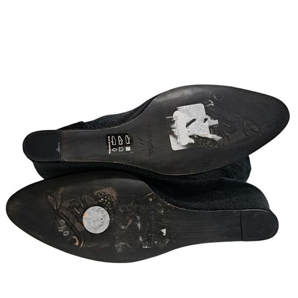 Free People Seville Slouchy Glam Wedge Boots Size 41 Black Multi - Picture 6 of 17